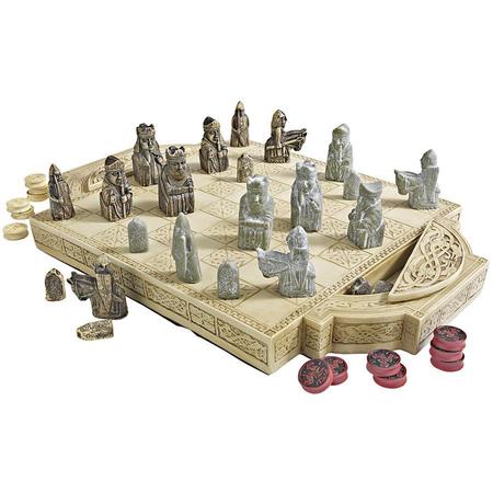 DESIGN TOSCANO Isle of Lewis Chess Set and Board PD0685